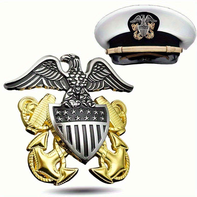 Office Furniture Warehouse - US Naval Officer Hat Badge Eagle