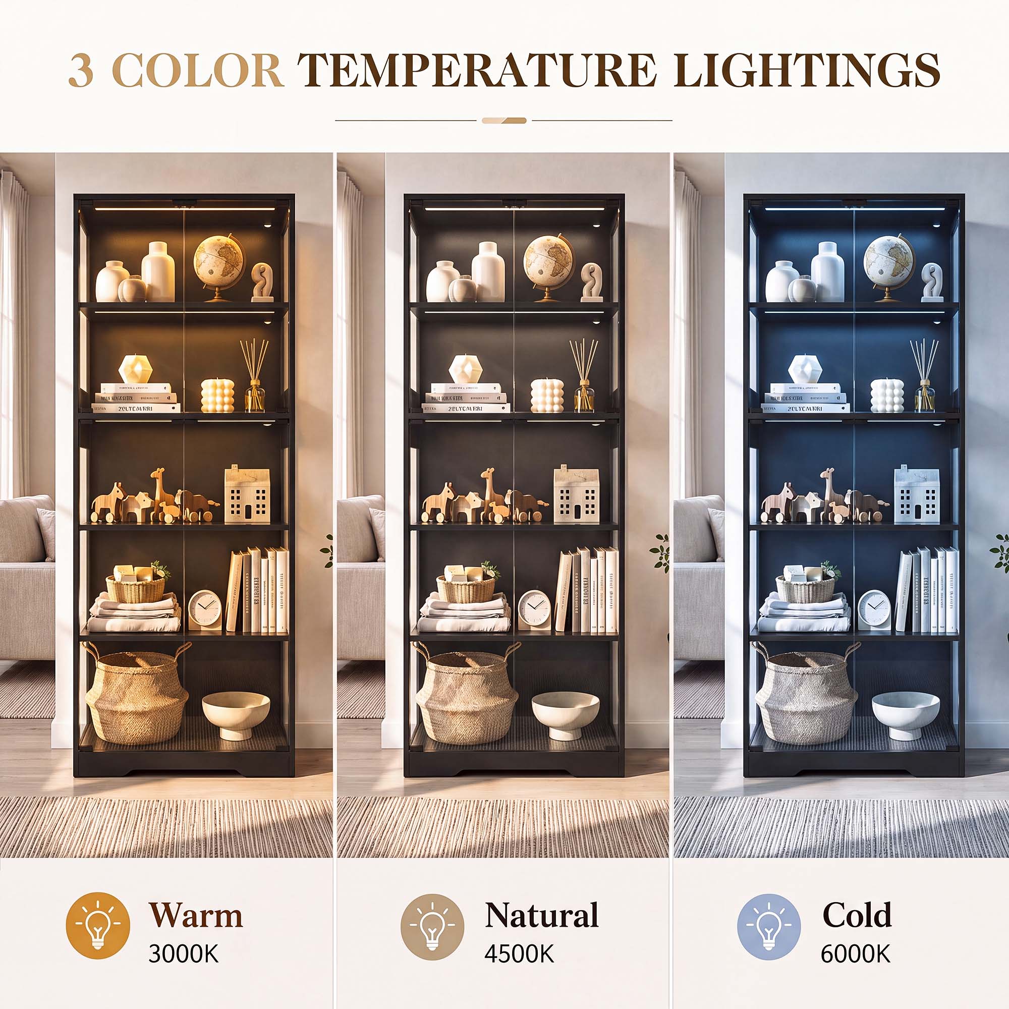TCGBKAF 5‑Tier Display Cabinet - огляд і ціна Office Furniture At Home