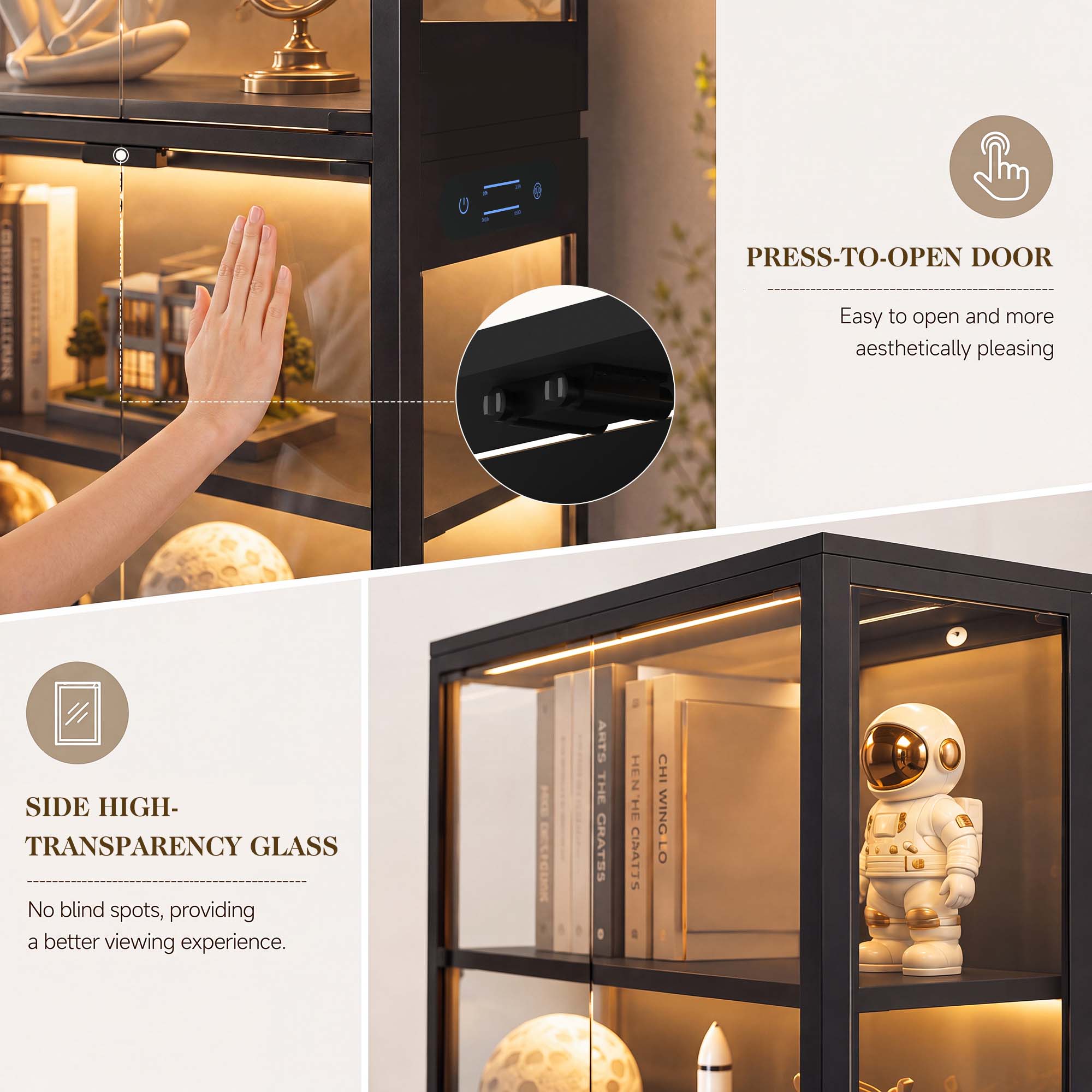 TCGBKAF 5‑Tier Display Cabinet - огляд і ціна Office Furniture At Home