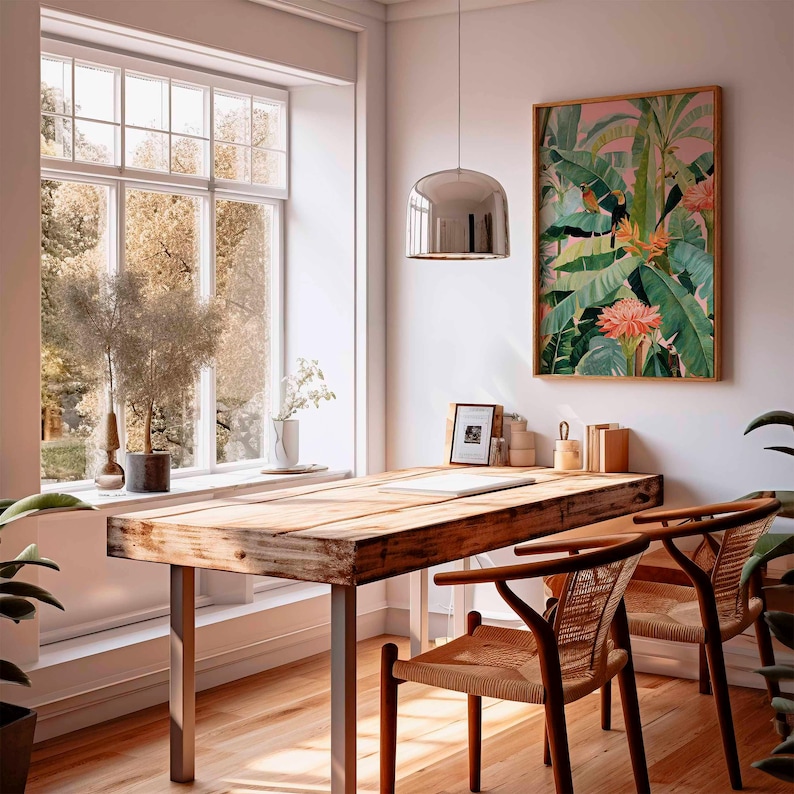 1pc Retro Tropical Canvas Post - огляд і ціна Office Furniture At Home