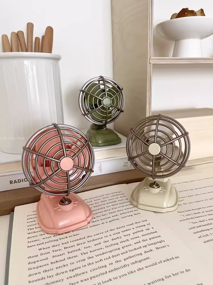 Retro Desktop Small Fan USB Ch - огляд і ціна Office Furniture Warehouse